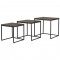 Набор столиков unique furniture, rivoli, 3 шт., 50/45/40 см (куб)