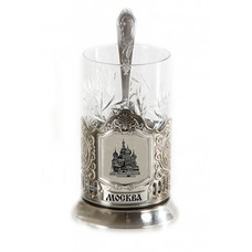 Набор для чая (3 предмета) Москва никел. карт. коробка