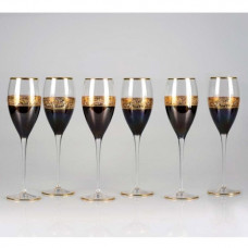 Набор бокалов для шампанского ЧЕРНОЕ ЗОЛОТО